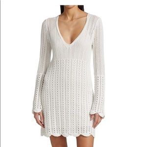 See by Chloé Mesh Knit A-Line Dress